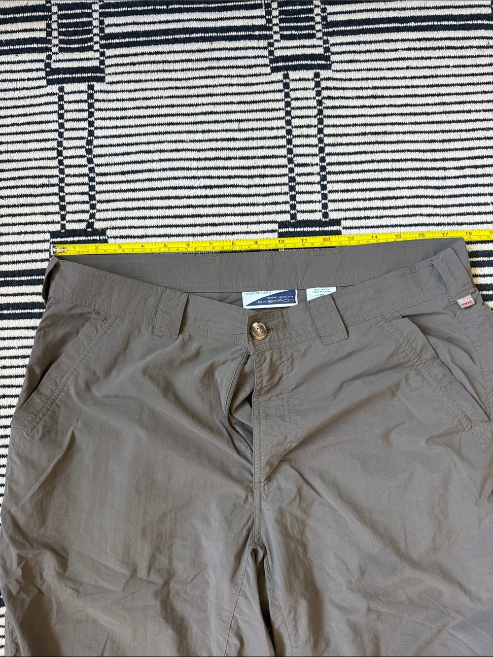 Exofficio Men's Olive Brown Chinos